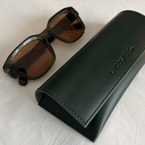 Lacoste men’s tan square frame L6093S sunglasses, NWT, BRAND NEW.